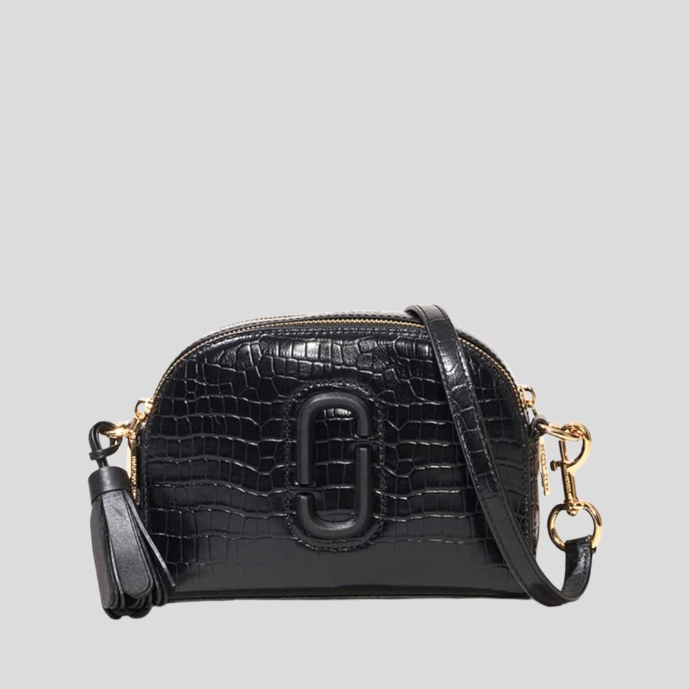 ❌SOLD❌ Marc Jacobs Shutter Moc-Croc Camera Crossbody Bag in Color: Black - Picture 1 of 6
